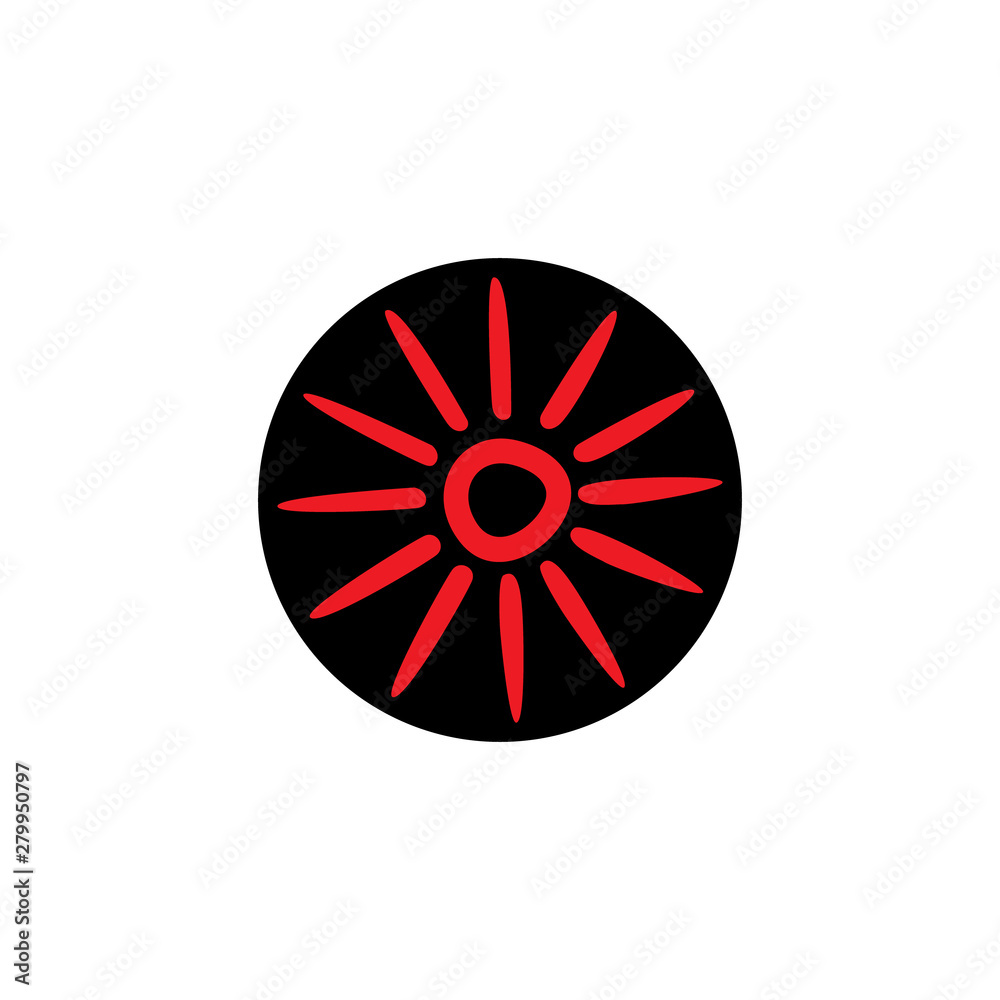 sun light hand drawn design logo vector sun light hand drawn design logo vector