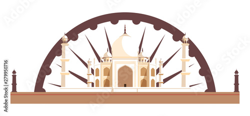 india independence day flat design