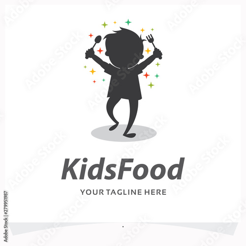 Kids Food Logo Design Template