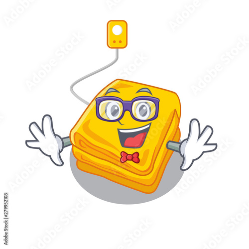 Geek electric blanket isolated with the cartoon