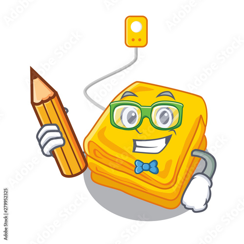 Student electric blanket isolated with the cartoon