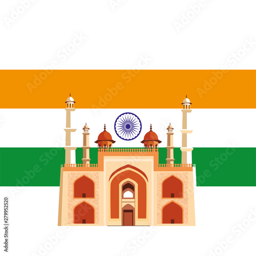 india independence day flat design