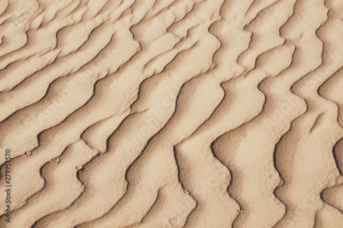 Obraz na płótnie Sand mit Wellenmuster / Textur 