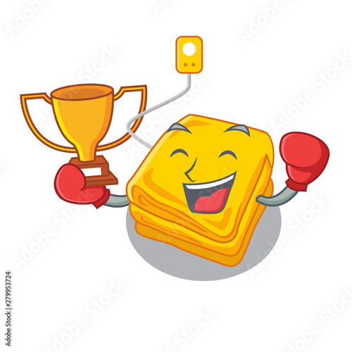 Boxing winner electric blankets put in cartoon bed