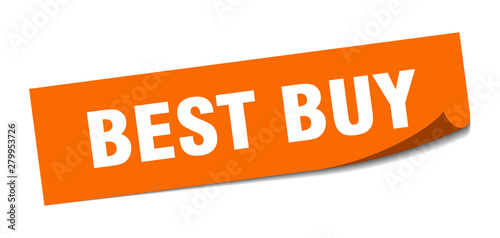 best buy sticker. best buy square isolated sign. best buy