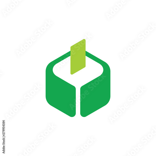 box insert card polling symbol vector