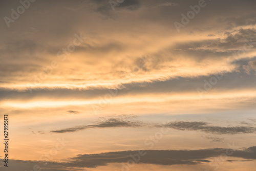 Beautiful clouds in the evening sky