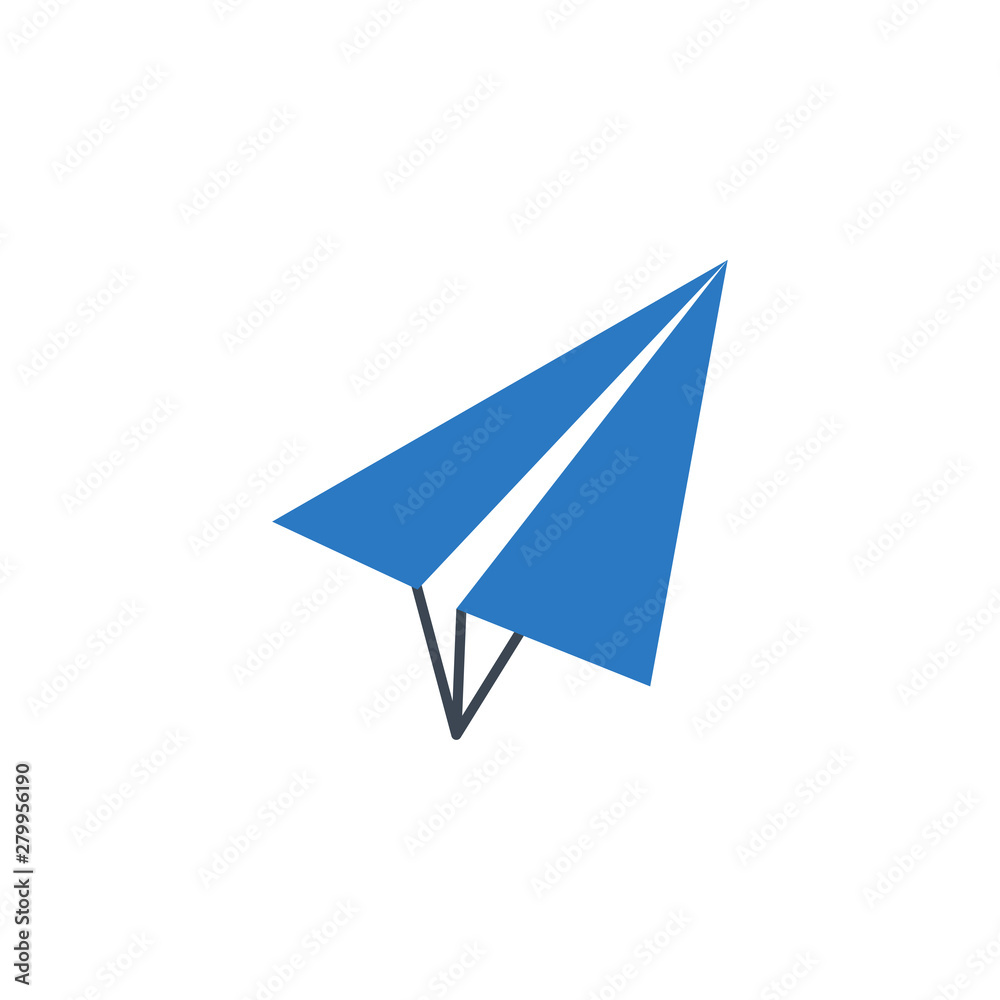 Paper Airplane related vector glyph icon. Isolated on white background. Vector illustration. Paper Airplane related vector glyph icon. Isolated on white background. Vector illustration.