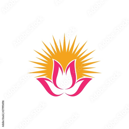 Lotus flowers logo