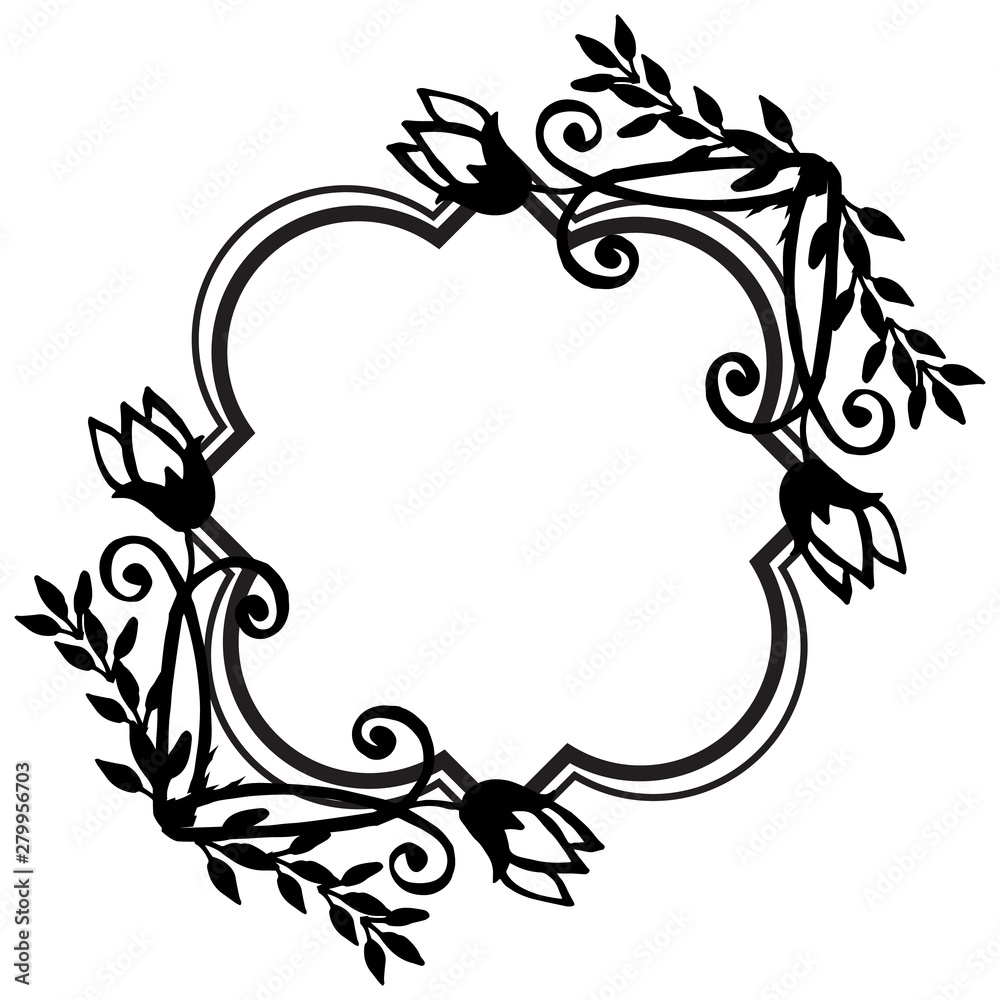 Decorative seamless pattern for card, design cute flower frame. Vector Decorative seamless pattern for card, design cute flower frame. Vector