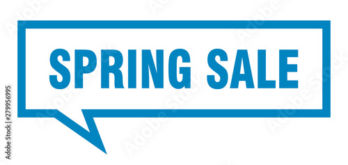 spring sale sign. spring sale square speech bubble. spring sale