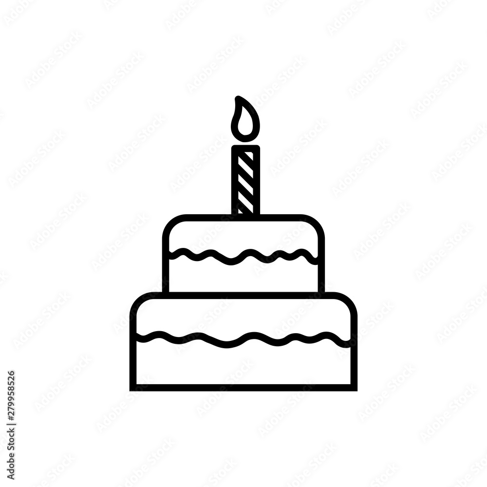 cake icon vector design template cake icon vector design template