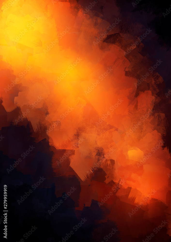 Obraz premium Brushed Painted Abstract Background. Brush stroked painting.Strokes of paint. 2D