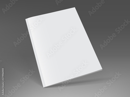 white magazine on dark background mock up