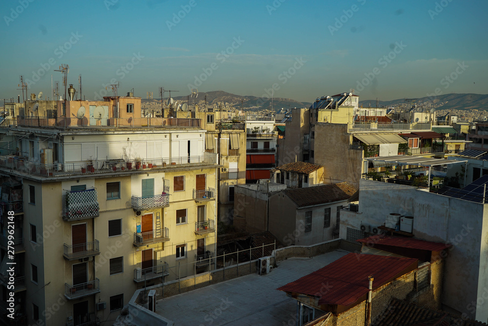 Fototapeta premium City View of Athens in the summer