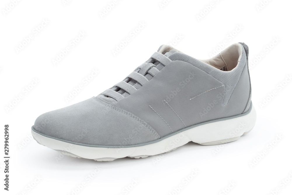 Male sneakers close up isolated on white background Male sneakers close up isolated on white background