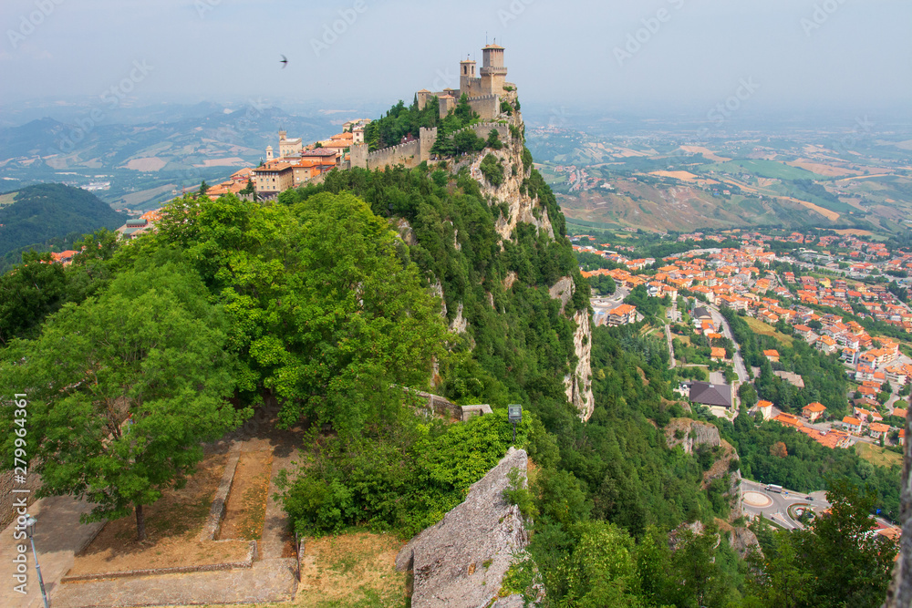 San Marino castle. Guaita, the First Tower of San Marino