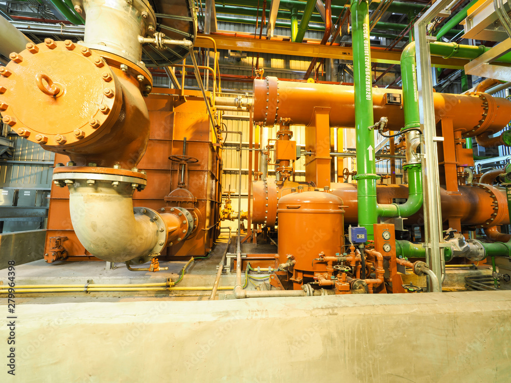 Lube oil system for apply industrial zone in CombinedCycle CoGeneration Power Plant with