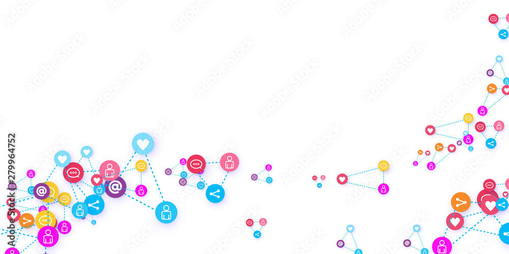 Social media marketing, Communication concept. Social media marketing, Communication concept.
