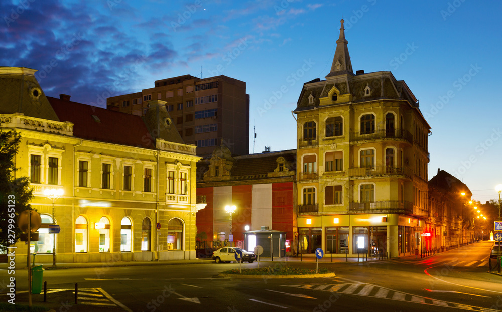Oradea streets at night