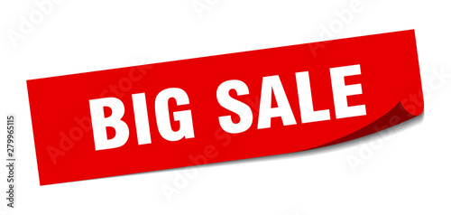 big sale sticker. big sale square isolated sign. big sale
