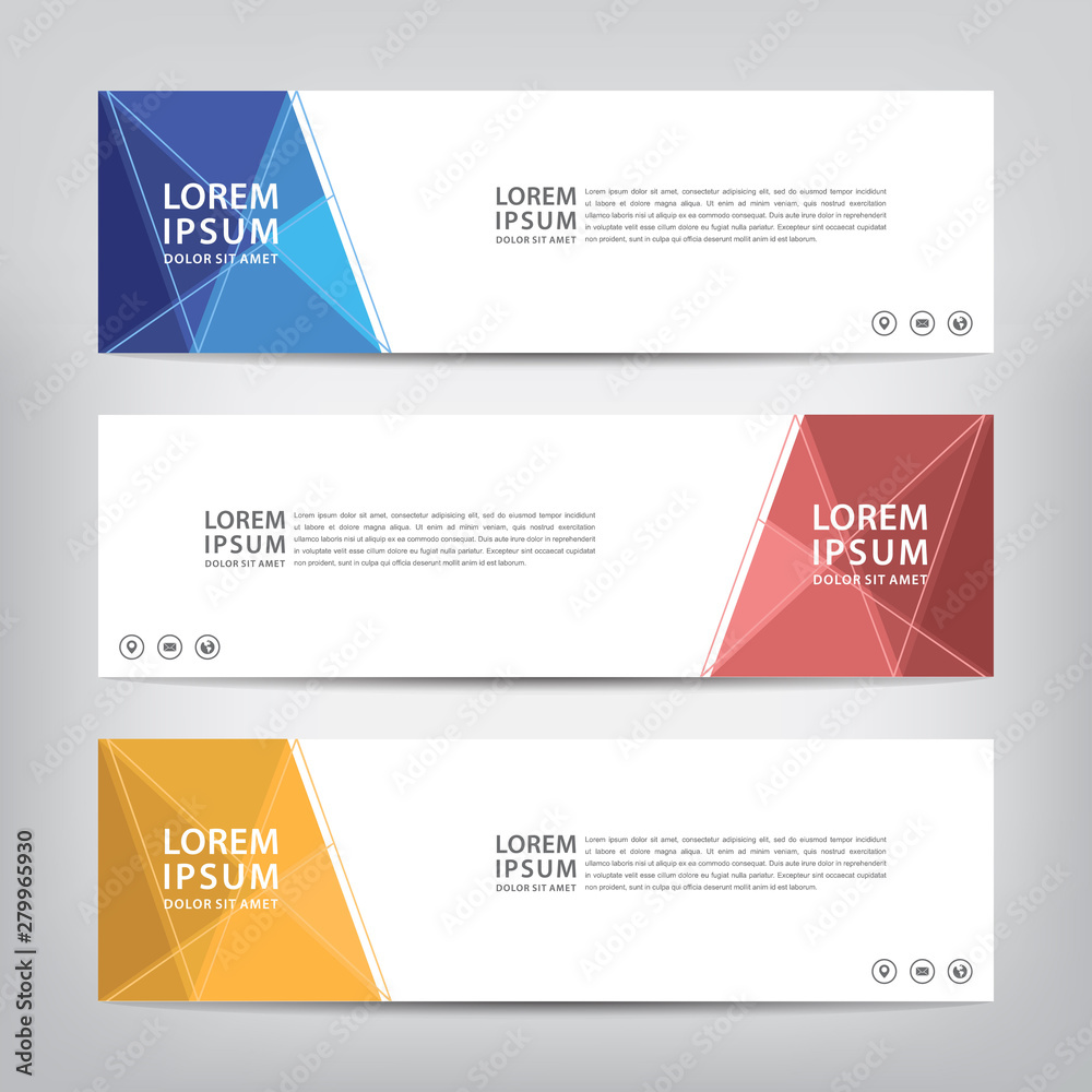 Fototapeta premium modern abstract banner template, vector illustration