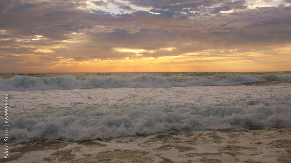 Sunset on the beach, Karon, Phuket, Thailand