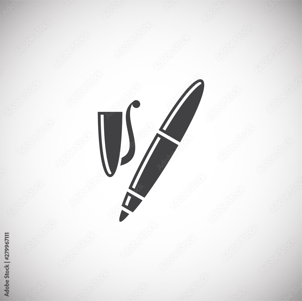 Pen icon on background for graphic and web design. Simple illustration. Internet concept symbol for website button or mobile app. Pen icon on background for graphic and web design. Simple illustration. Internet concept symbol for website button or mobile app.