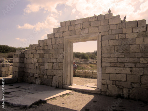 ancient wall and door