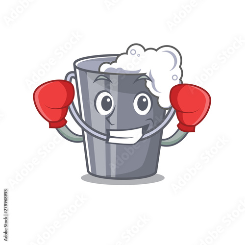 Boxing soapy water isolated with the mascot