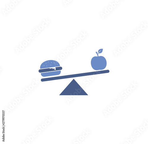 Diet related icon on background for graphic and web design. Simple illustration. Internet concept symbol for website button or mobile app.