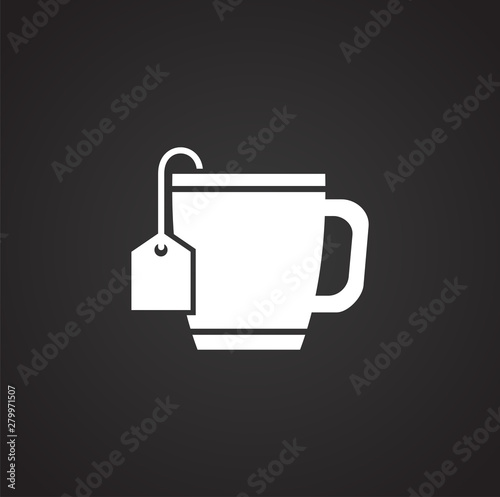Diet related icon on background for graphic and web design. Simple illustration. Internet concept symbol for website button or mobile app.