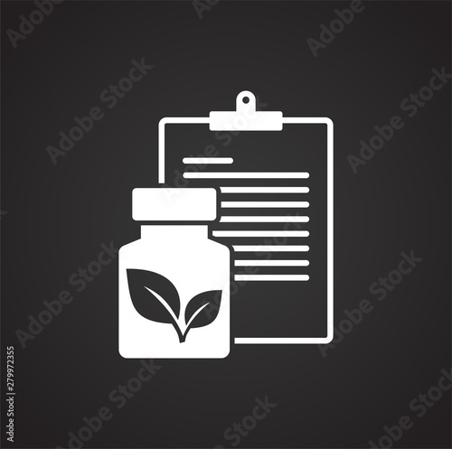 Diet related icon on background for graphic and web design. Simple illustration. Internet concept symbol for website button or mobile app.