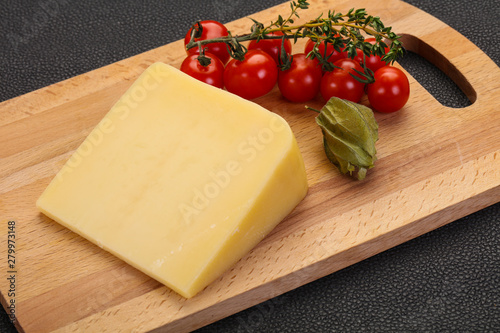 Hard parmesan cheese piece