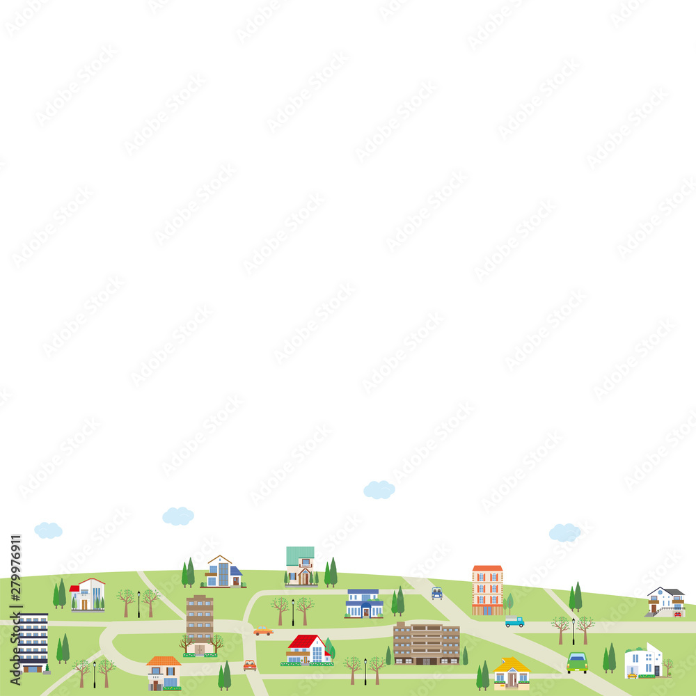 街並みイラスト Stock ベクター Adobe Stock