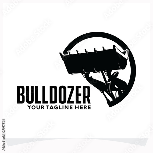 Bulldozer Logo Design Template