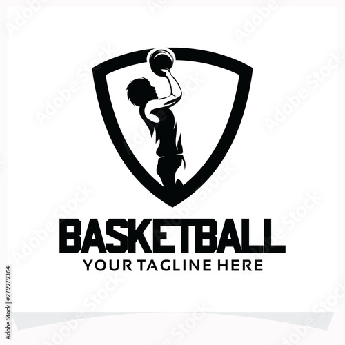 Basketball Sport Logo Design Template