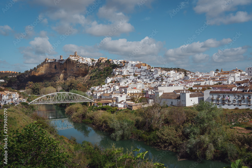 Arcos de la Frontera and Guadalete River -  Cadiz Province, Andalusia, Spain
