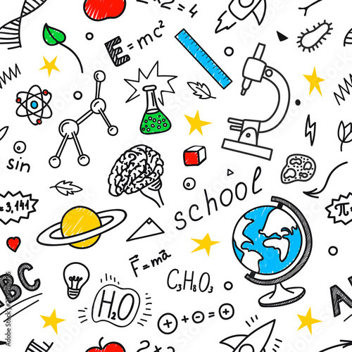 Pattern from school doodles