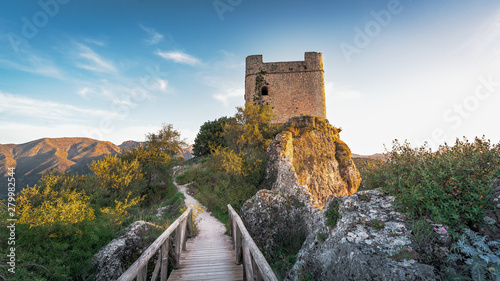 Zahara de la Sierra Castle Tower - Zahara de la Sierra, Cadiz Province, Andalusia, Spain