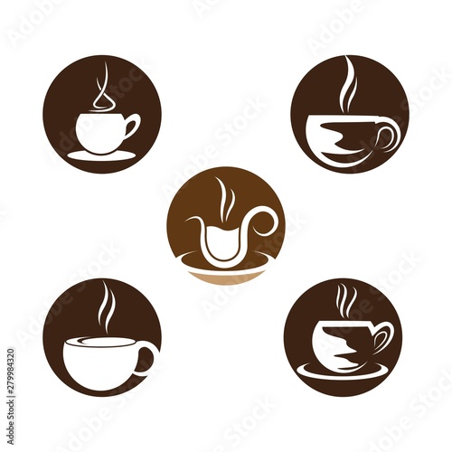 Coffee vector icon illustration design