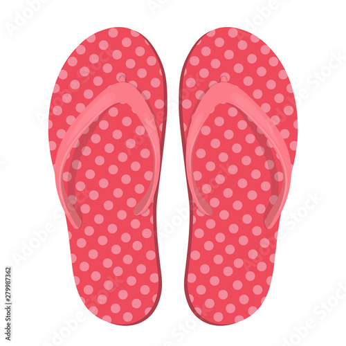 Beach Slippers icon - vector illustration isolated on white background