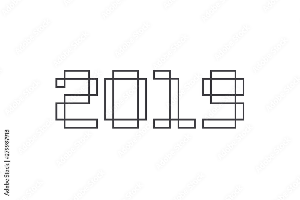 2019 text design for your promotional greetings cards