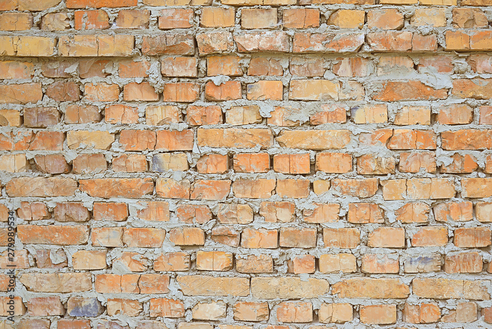 Fototapeta premium Old red brick wall background texture