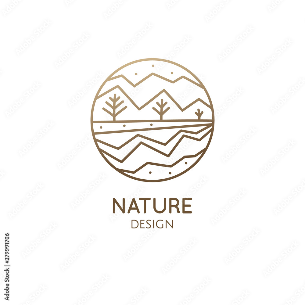 Logo mountain landscape Logo mountain landscape