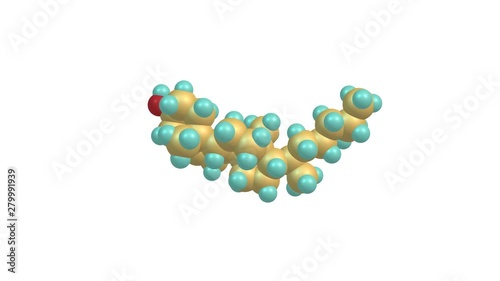  Isolated rotating cholesterole molecule photo