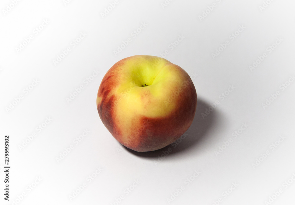 peach on white background from different sides peach on white background from different sides