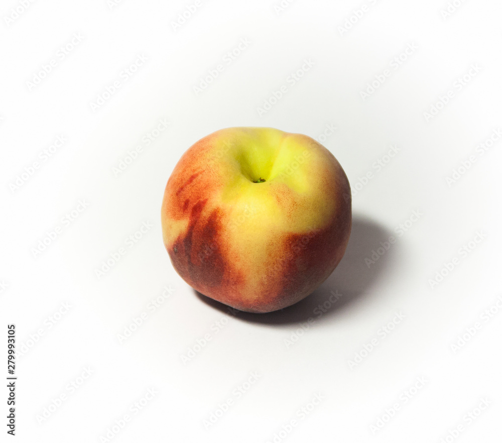 peach on white background from different sides peach on white background from different sides