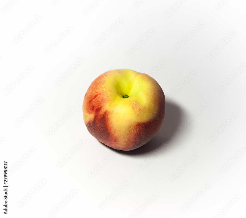 peach on white background from different sides peach on white background from different sides