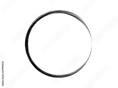Grunge circle made for your project.Black oval shape made